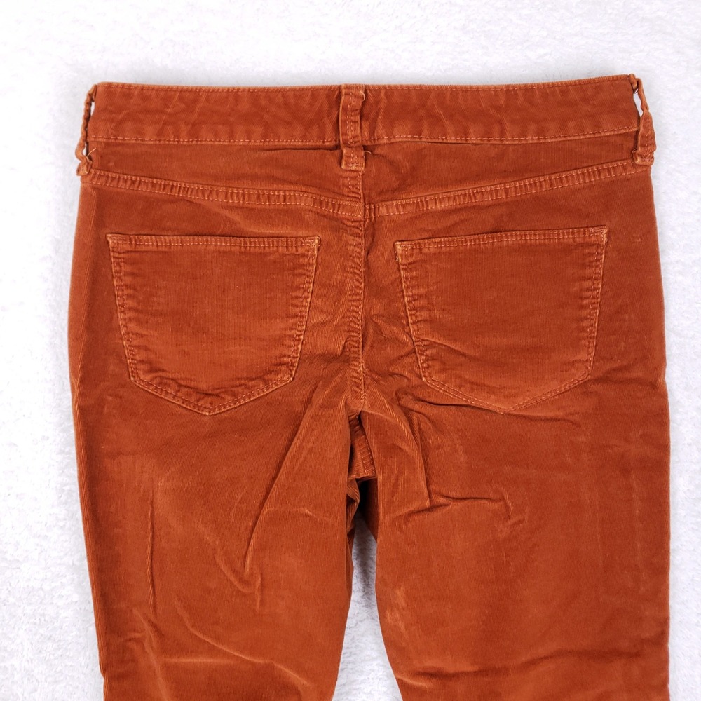 Universal Thread Corduroy Pants Womens 6 28R Skinny Button Fly Rust Orange Fall - Picture 11 of 11